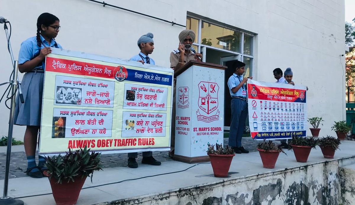 Organized traffic awareness seminar